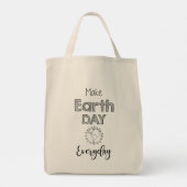 Kunststof papier maakt geen dag alledag tote bag (Achterkant)
