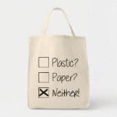 Kunststof papier maakt geen dag alledag tote bag (Voorkant)