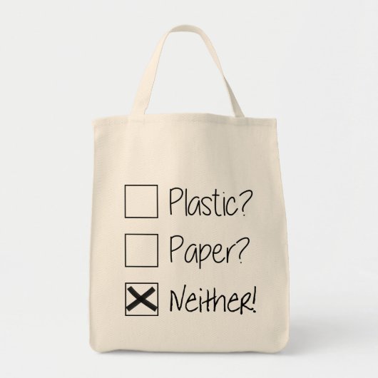 Kunststof papier maakt geen dag alledag tote bag (Voorkant)
