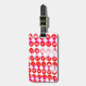 Kunststof pop bagagelabel (Voorkant verticaal)