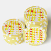 Kunststof pop poker chips (Opstapeling)
