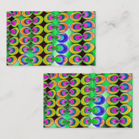 Kunststof pop visitekaartje (Voorkant / Achterkant)