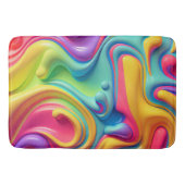 Kunststof regenboog vloeibare vormen badmat (Voorkant)