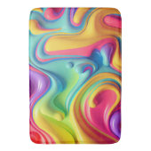 Kunststof regenboog vloeibare vormen badmat (Voorkant Verticaal)