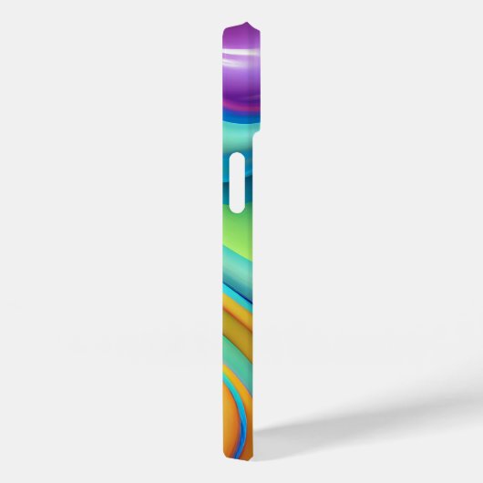Kunststof regenboog vloeibare vormen Case-Mate iPhone case (Achterkant / Rechts)