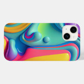 Kunststof regenboog vloeibare vormen Case-Mate iPhone case (Achterkant (horizontaal))