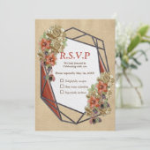 Kunststof RSVP Kaart (Staand voorkant)