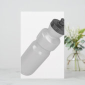 Kunststof sportfles briefpapier (Staand voorkant)