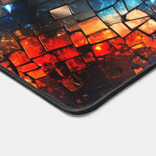 Kunststof stapel van bakstenen bureaumat (Hoek)