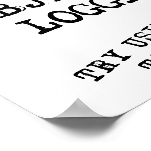 Kunststof toiletpapier Funny Poster (Hoek)