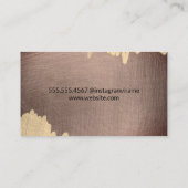 Kunststof tweetone metaal visitekaartje (Achterkant)