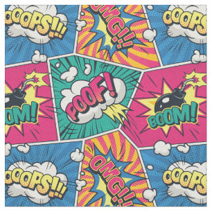 Kunststof uit Comic Book Pop Stof