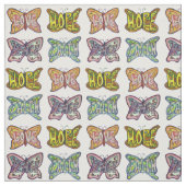 Kunststof van Butterfly Inspirerend Word Stof (Swatch)
