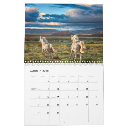 KUNSTSTOF VAN HORSES KALENDER (Mar 2026)
