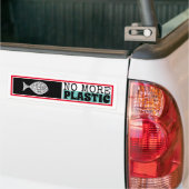 Kunststof vis, klimaatverandering bumpersticker (Op Truck)