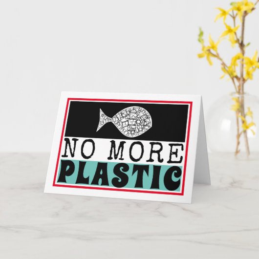 Kunststof vis, klimaatverandering kaart (Gele Bloem)