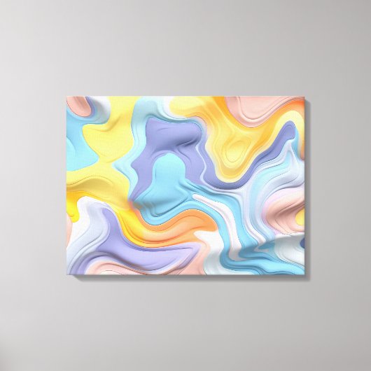 Kunststof vloeibare vormen canvas afdruk (Voorkant)