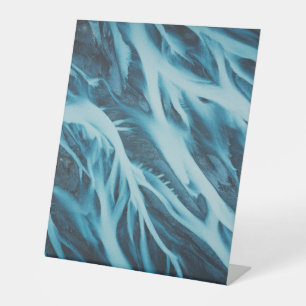 Kunststof voetafdruk 10"X12" Reclamebord Met Voetstuk