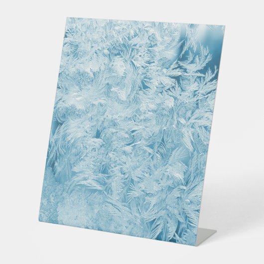 Kunststof voetafdruk 10"X12" Reclamebord Met Voetstuk (Voorkant)