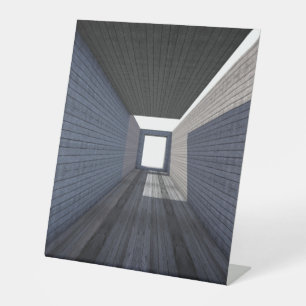 Kunststof voetafdruk 10"X12" Reclamebord Met Voetstuk