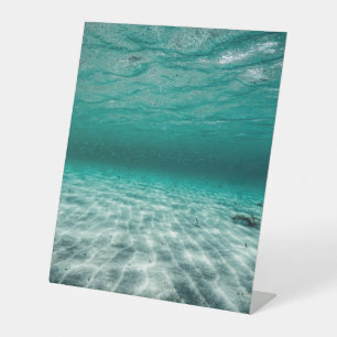 Kunststof voetafdruk 10"X12" Reclamebord Met Voetstuk