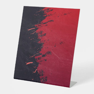 Kunststof voetafdruk 10"X12" Reclamebord Met Voetstuk