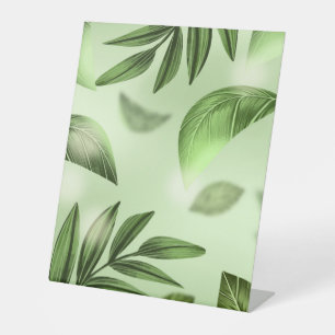 Kunststof voetafdruk 10"X12" Reclamebord Met Voetstuk