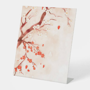Kunststof voetafdruk 10"X12" Reclamebord Met Voetstuk