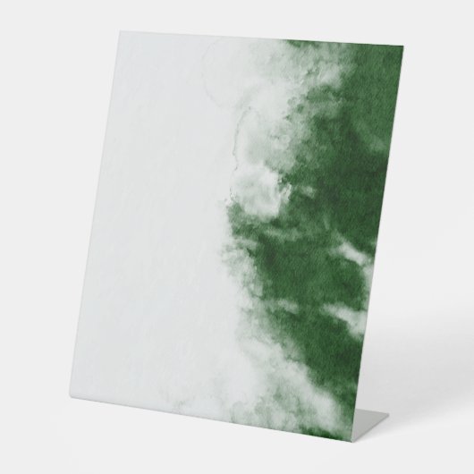 Kunststof voetafdruk 10"X12" Reclamebord Met Voetstuk (Voorkant)