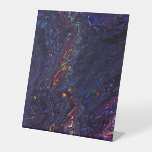 Kunststof voetafdruk 10"X12" Reclamebord Met Voetstuk