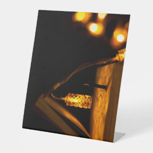 Kunststof voetafdruk 10"X12" Reclamebord Met Voetstuk