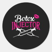 Kunststofchirurgie Cosmetische zwelling Injector B Ronde Sticker (Voorkant)