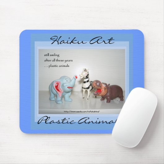 Kunststofdieren Haiku Art Mousepad Muismat (Met muis)