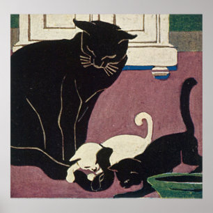 Kunststofkatten Poster