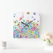 Kunststofklok in de binnencirkel vierkante klok (Huis)