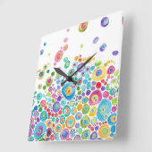 Kunststofklok in de binnencirkel vierkante klok (Hoek)