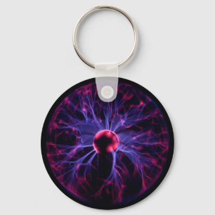 Kunststofkogel en -ketting sleutelhanger