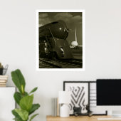 kunststoflocomotief "Steampunk" Poster (Thuiskantoor)