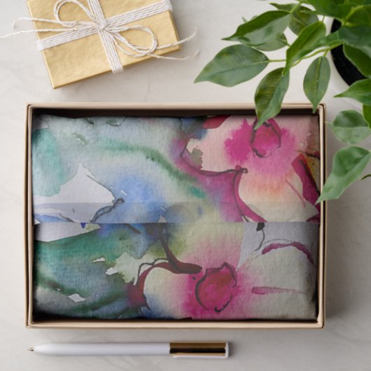 Kunststofpapier voor kleurrijke bloemen tissuepapier (Geschenk)