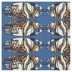 Kunststofpatroon beer Fabric standaard polair Beer Stof