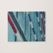 Kunststofscheiders in een zwembad legpuzzel (Horizontaal)