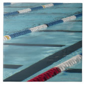 Kunststofscheiders in een zwembad tegeltje (Voorkant)