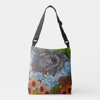 Kunststoftranslichaamzak van "Beeld als Van Gogh" Crossbody Tas