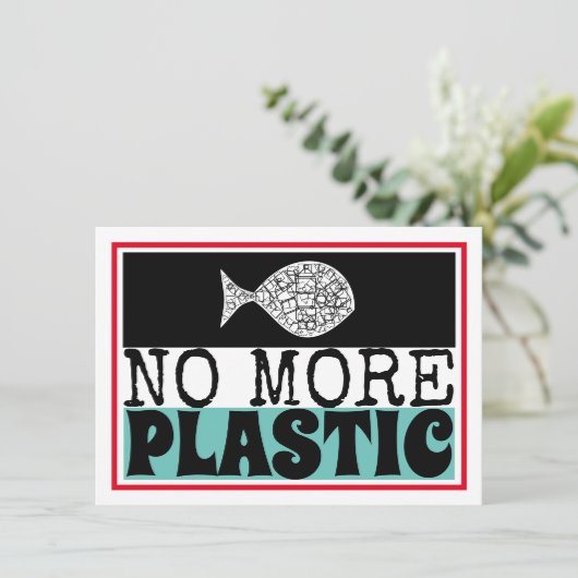 Kunststofvissen, details klimaatverandering informatiekaartje (Staand voorkant)