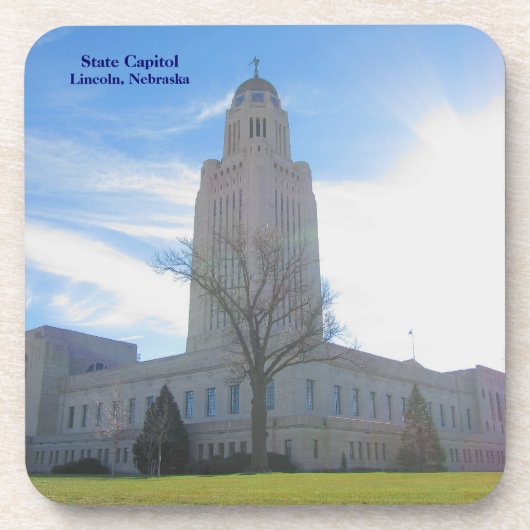 Kunststofvoorzijde Capitol met kurk onderzetter #1 (Voorkant)