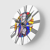 Kunststofvormig design Romeinse cijfers Kerkklok Ronde Klok (Hoek)