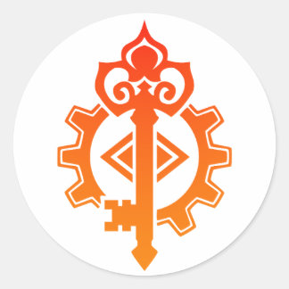 Kunststofwerktuigkundigen Mechanist DnD Ronde Sticker