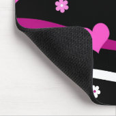 Kunststrengen en bloemen muismat (Hoek)