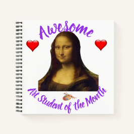Kunststudent van de maand notitieboek