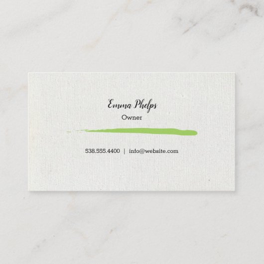 KunstStudio verf en Sip Wine Glass Visitekaartje (Achterkant)